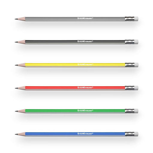Picture of ERICHKRAUSE CLASSIC GRAPHITE TRIANGULAR PENCIL WITH ERASER